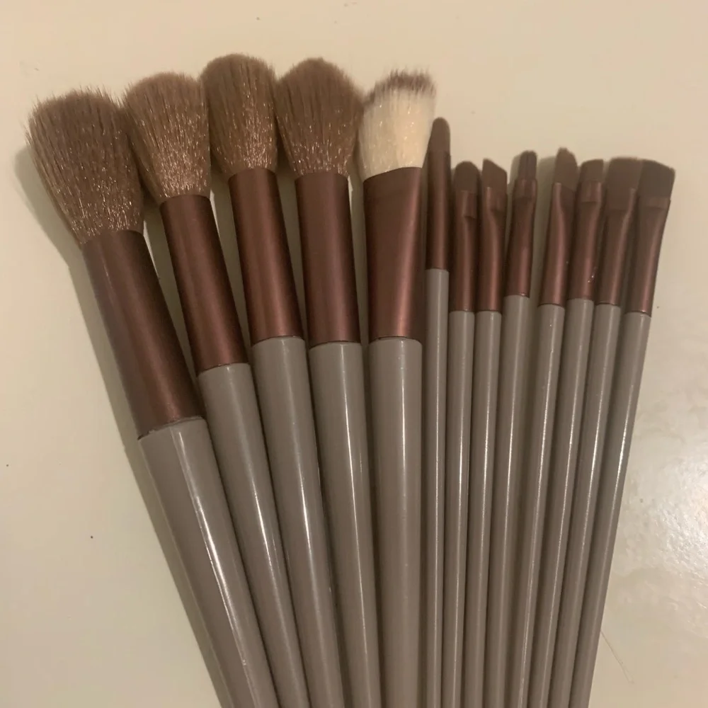 Brush make up 13 pcs brown